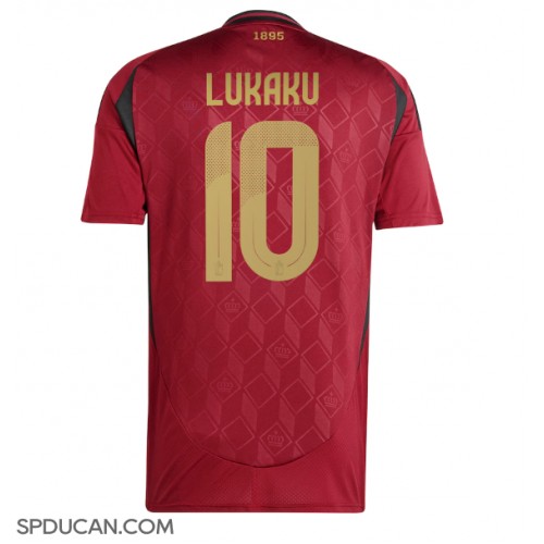 Muški Nogometni Dres Belgija Romelu Lukaku #10 Domaci EP 2024 Kratak Rukav